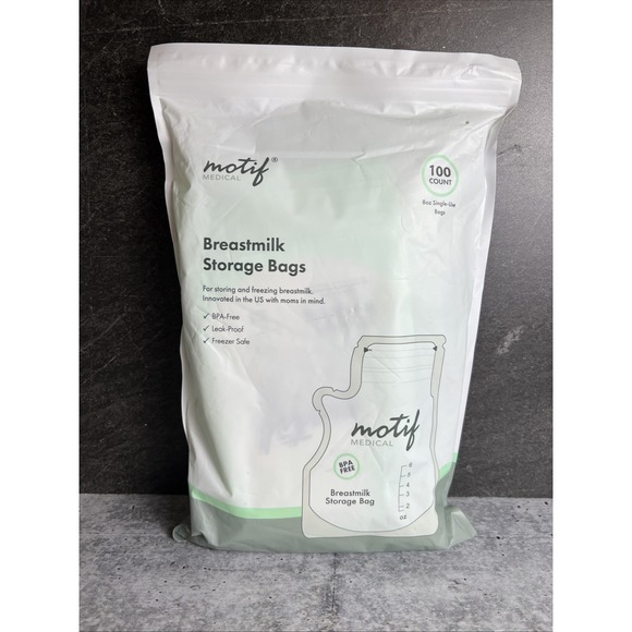 Motif Medical Breast Milk Storage Bags 8oz Single Use Bags 100 count BPA-Free - Picture 1 of 5